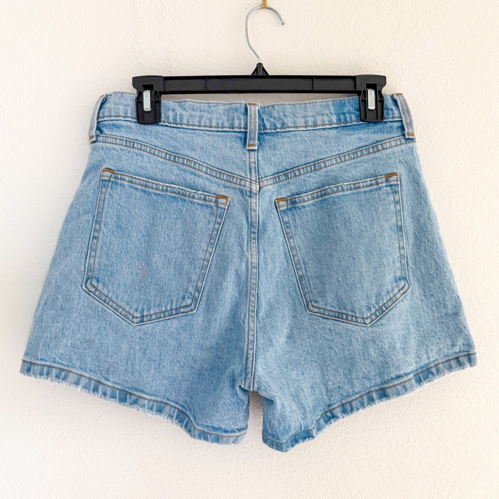 Abercrombie & Fitch Mom High Rise 4in Jeans Denim Shorts 99% Cotton Summer 28 - Picture 5 of 7